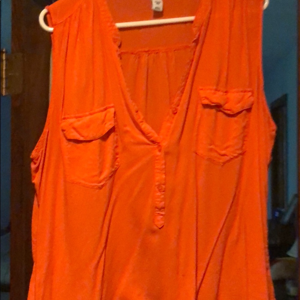 Old navy orange pocket shirt